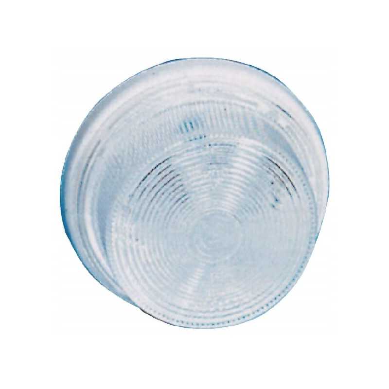 Apvali gabaritinė lempa 12 24v balta, prisukama ant oe