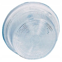 Apvali gabaritinė lempa 12 24v balta, prisukama ant oe