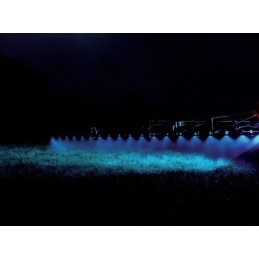 Ovalus halogeninis 2 LED 8W mėlynas purškimo sijos