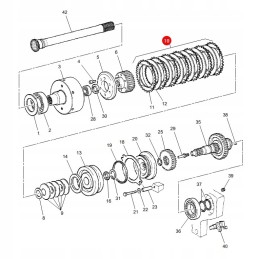 Fendt G926150220 PTO sankabos frikcinių diskų komplektas