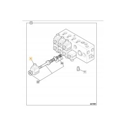 Coil 24v ekskavatoriaus krautuvas jcb js 25 221263