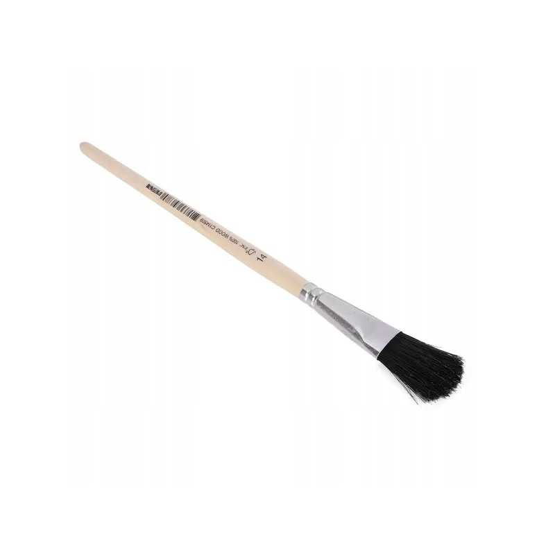 Šepetys, skirtas dažyti ratlankius su juodais kiauliniais šeriais