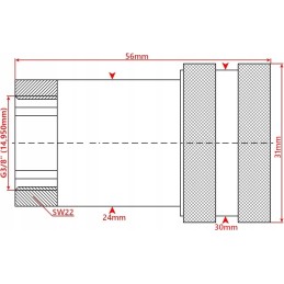 Hidraulinis lizdas, euro jungtis, vidinis sriegis 3 8