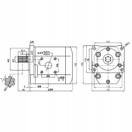 Hidraulinis siurblys vzta butas kairysis nsz32 jumz mtz