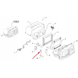P5s81201171 oro kondicionieriaus termostatas 12v