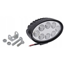 Ovalus darbinis prožektorius 8 LED 24W 12V 24V 2 vnt