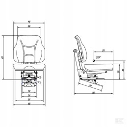 Padalinta sėdynė delux ursus c330 c360 zetor