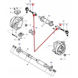 Va641968 priekinės ašies rutulinis šarnyras