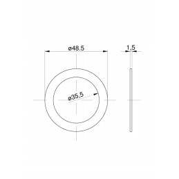Sukimo momento daugiklio frikcinė poveržlė c 385