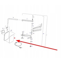 F931812150010 veidrodžio stiklas