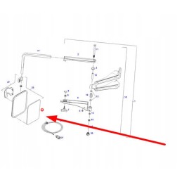 F931812150010 veidrodžio stiklas