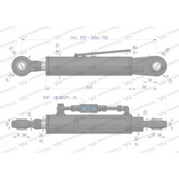 Hidraulinė centrinė jungtis c 330 360 Warynski