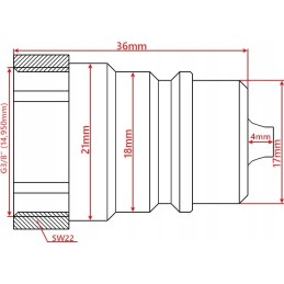 Kištukinė jungtis euro vidinis sriegis 3 8