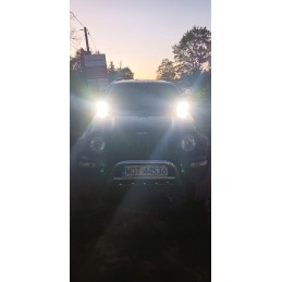 Kvadratinė darbinė lempa 4 LED 1700 lm 12 24v