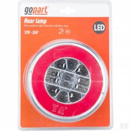 Apvalus LED galinis žibintas 12 24v oe 140 mm