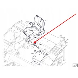 P5s44201008 keleivio sėdynės užrakto svirtis