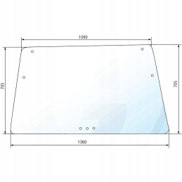 Viršutinis galinis langas 650886105 granitas