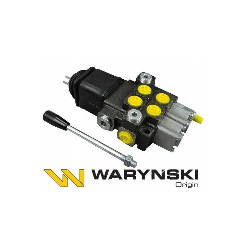 Hidraulinis skirstytuvas, 2 sekcijų, 40l, Warynski vairasvirtė