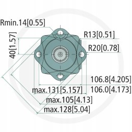 Hidraulinis variklis oms 125 151f0502 danfoss