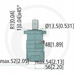 Hidraulinis variklis oms 125 151f0502 danfoss