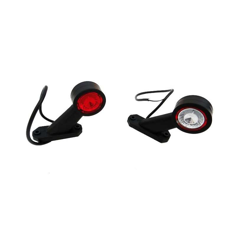 Įstrižainė priekinė ir galinė LED gabaritinė lemputė