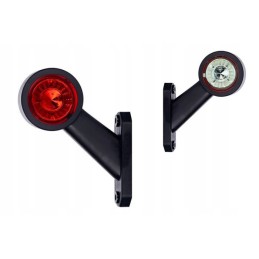 Įstrižainė priekinė ir galinė LED gabaritinė lemputė