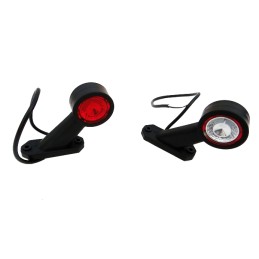 Įstrižainė priekinė ir galinė LED gabaritinė lemputė