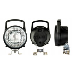 Halogeninė H3 apvali darbo lempa su rankena