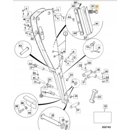 Stumdomas šešiakampis lizdas jcb 3cx 4cx 1390 0810z