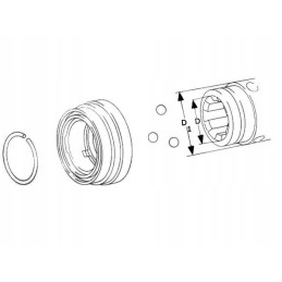 Asg Walterscheid šakinio krautuvo remonto komplektas 1 3 4