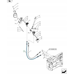 Lankstus pavarų dėžės valdymo svirties sujungimas