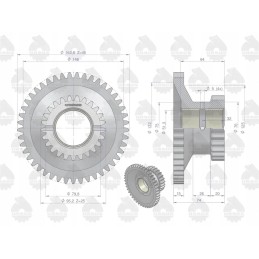 Reduktoriaus krumpliaratis 50011170 c 330 originalus Ursu