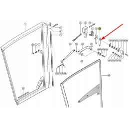 546839 0 poveržlė kabinos durų rankenos tvirtinimui