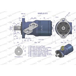 Sustiprintas hidraulinis variklis WMR 315cm3 Warynski
