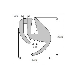 Mtz traktoriaus kabinos lango tarpiklis