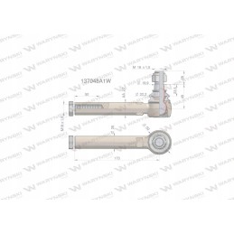 Vairo šarnyras 173mm m18x1 5 137048a1 motog