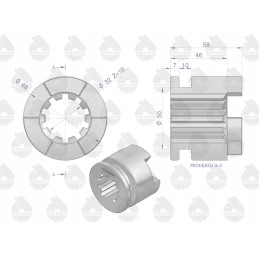 Stumdoma šunų sankaba, diferencialo užraktas