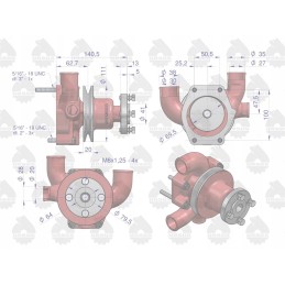 Vandens siurblio ratas ir diržas mf3 originalus ursus
