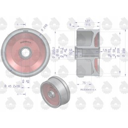 Stabdžių būgnas naujo tipo C 360 originalus Ursus