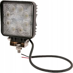 Kvadratinė LED darbo lempa 24w 1920lm 10 30v išsklaidyta šviesa 8 LED