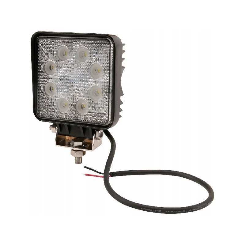 Kvadratinė LED darbo lempa 24w 1920lm 10 30v išsklaidyta šviesa 8 LED