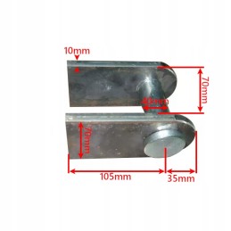 Suvirinimo pavaros kilpos montavimas, skersmuo 40