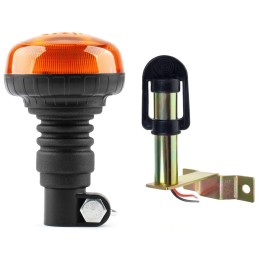 Rooster LED įspėjamoji lemputė 12v 24v su IP laikikliu