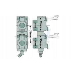 Alyvos surinkimo sistemos tarv kampinė jungtis