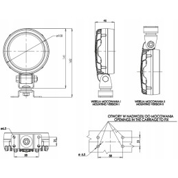 Atbulinės eigos žibintas buvo 873 lm 12v 24v LED apšvietimas