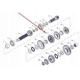 P5m37201002 pavarų dėžės sinchronizatorius