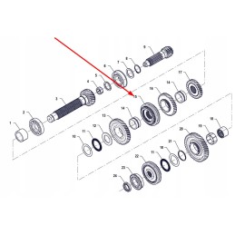 P5m37201002 pavarų dėžės sinchronizatorius