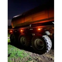 Stačiakampė LED markerinė lempa 12 24v su laidu