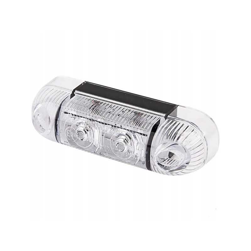 Stačiakampė LED markerinė lempa 12 24v balta