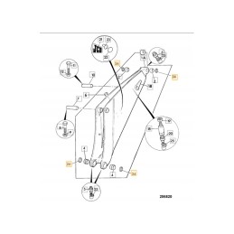 Kaiščio sandariklis 60 mm jcb 3cx 4cx 813 00427